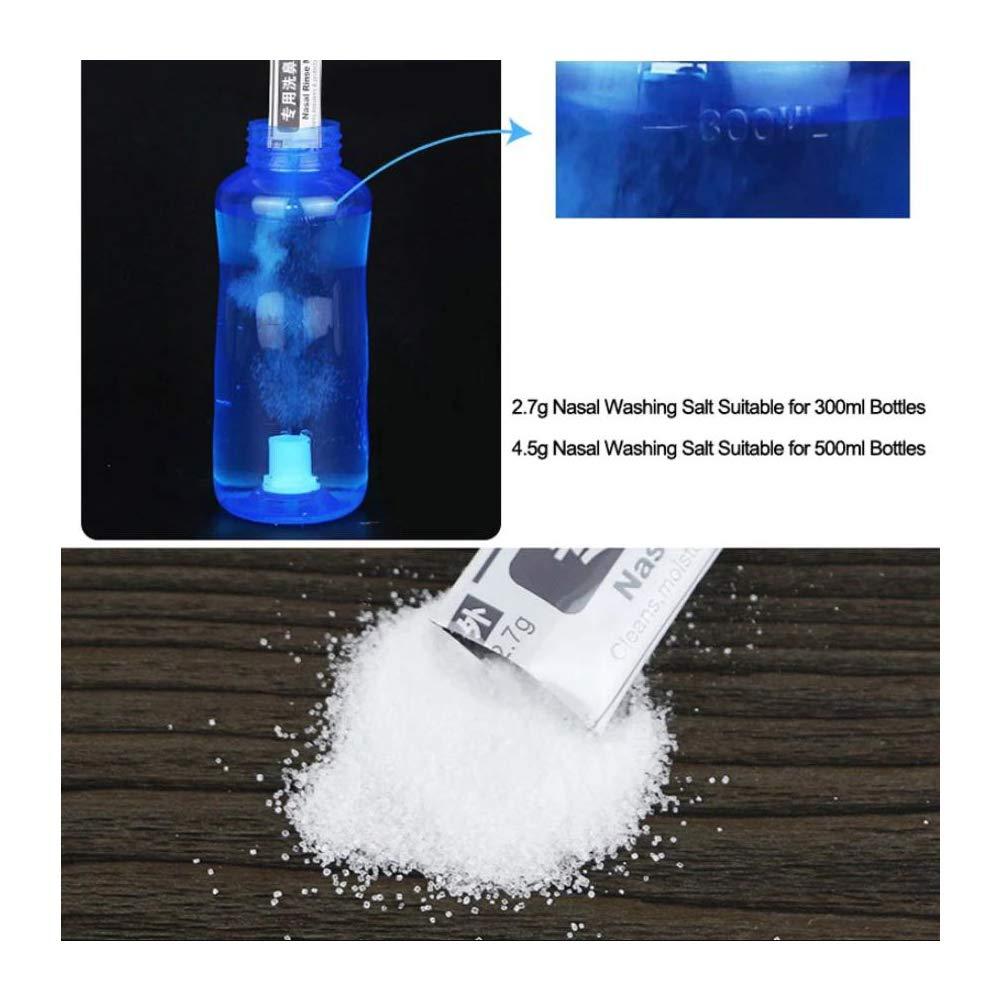 HI FINE CARE Nasal Wash Bottle, Sinus Rinse Bottle Nose Wash Cleaner 300ml Nasal Wash Bottle Pot Device Nasal Irrigation - Nose Care and Moisturizing for Adult & Kid