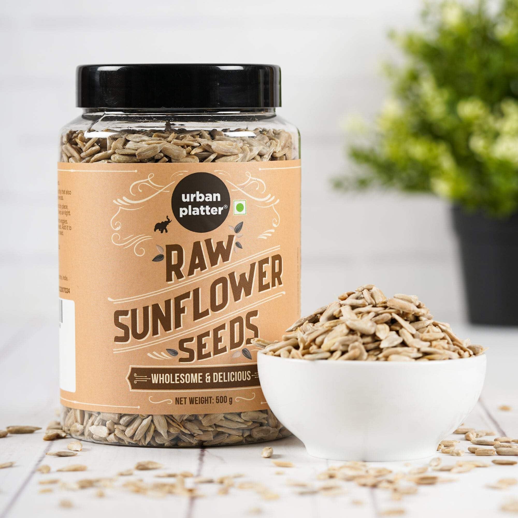 urban platter Urban Platter Raw Sunflower Seeds, 500g (Use in Salads, Trail Mixes, Baked Goods, Granola Bars, Desserts | Source of Protein & Fibre | Keto Diet Friendly | Immunity Booster | Pepitas Seed | Healthy Superfood Snack)