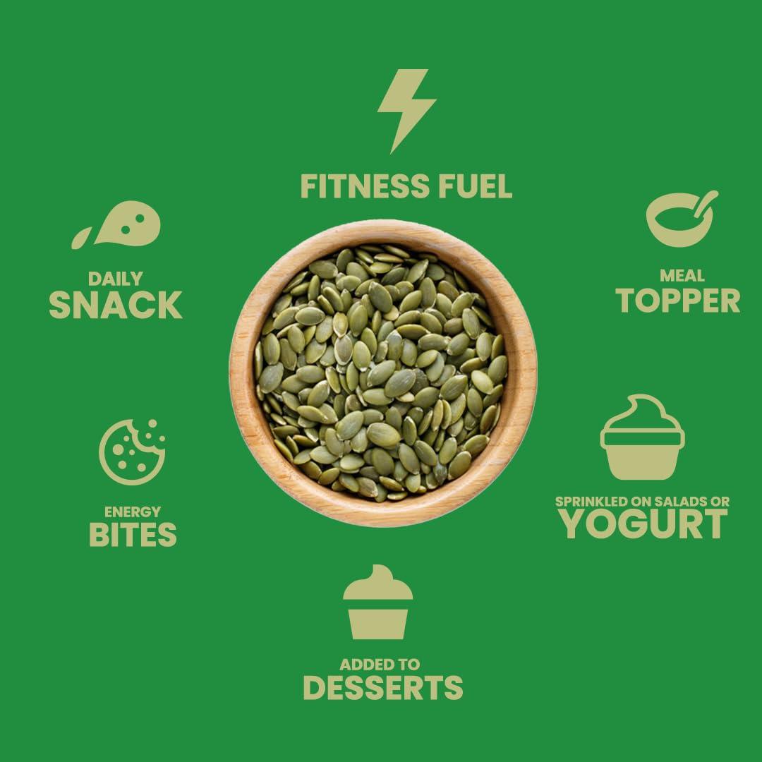 LIVYOR LIVYOR Roasted Pumpkin Seeds, Lightly Salted, Full of Protein and Fiber Rich Superfood, High in Magnesium, 1kg