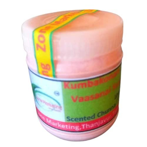 Zone Marketing Zone Marketing Kumbakonam Vaasanai Sunnambu Paste/Scented Colour Chunnam/Pan Chuna/Calcium Carbonate - Each 80g - (Pack of 10) Total Weight 800g