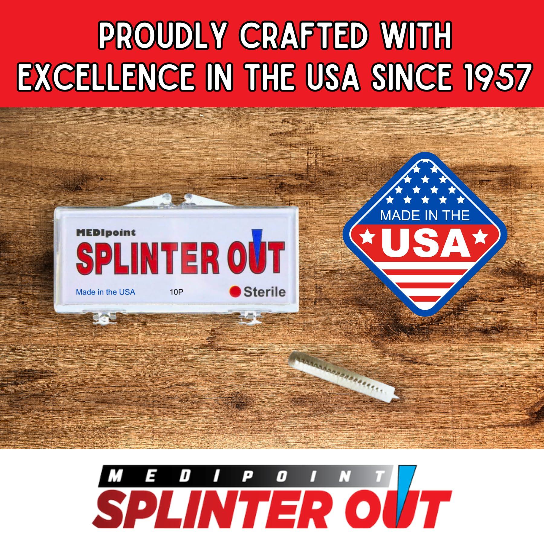 Medipoint Medipoint MP76512 Splinter-Out Splinter Remover, Standard, Steel (Pack of 10)