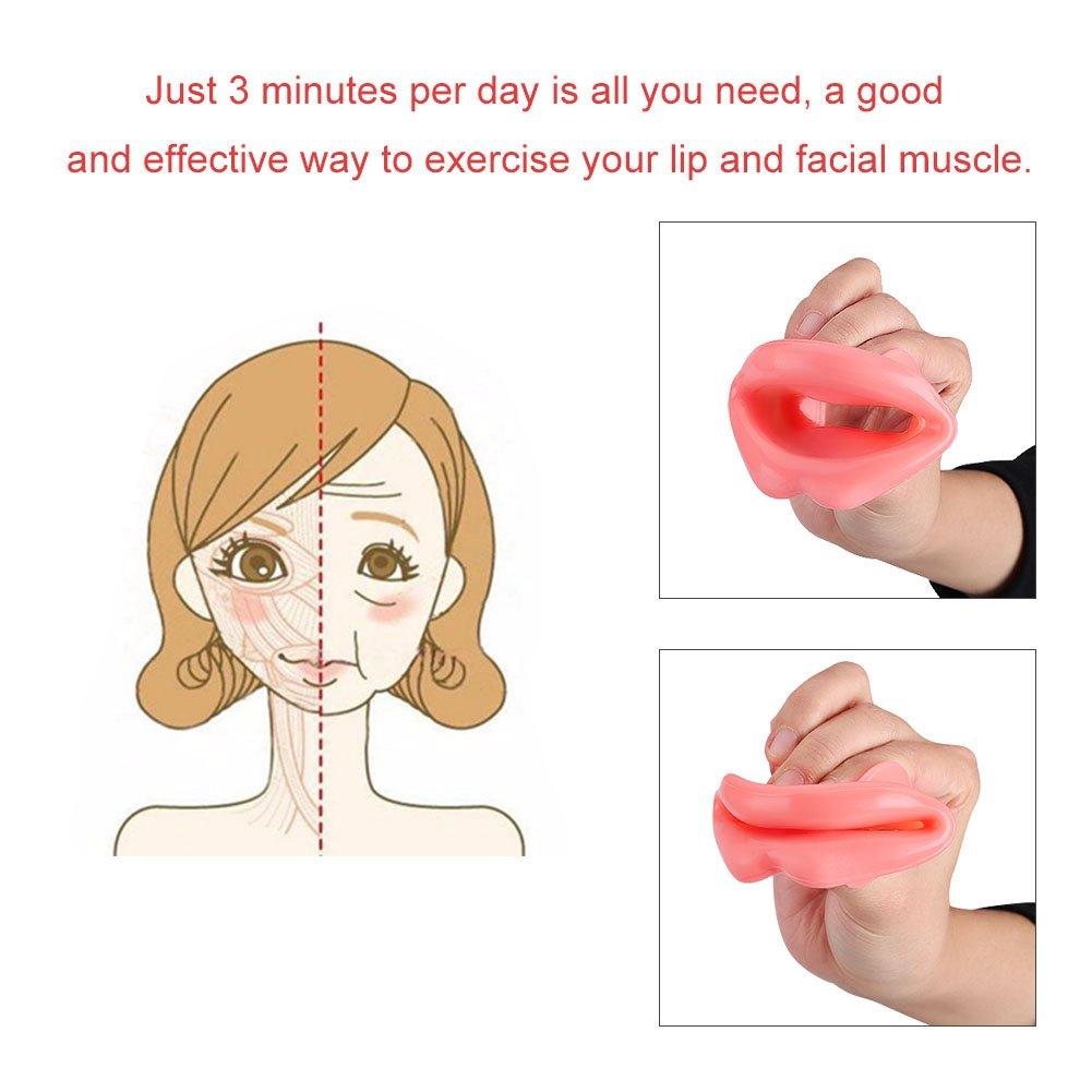 Estink Estink Face Slimmer, Silicone Anti-Wrinkle Anti-Aging Face Lifting Lip Exerciser Mouth Muscle Tightener Tightening Tool
