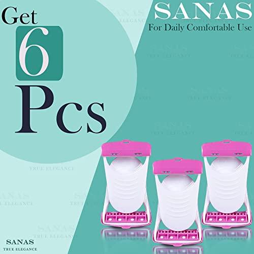 Actifit Actifit Women's Disposable Plastic Hair Razor & Bikini Shaving Razor For Women- Pack Of 1 (6 Pcs)