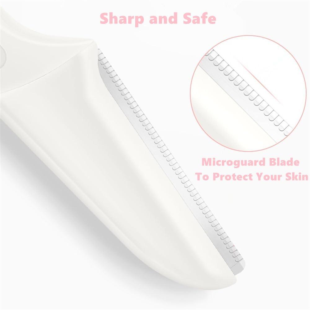 KIRA KIRA Folding Eyebrow Razor With Micro-Guard Blade Used For Face Dermaplane Razors, Shaver, Facial Hair Removal And Multipurpose Dermaplaning Tool For Exfoliating For Men & Women (Pack OF 3)
