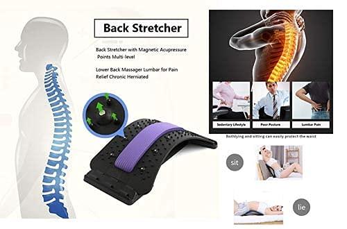 JELLEX JELLEX Back Stretcher-Lower and Upper Back Pain Relief Lumbar Support Posture Corrector, Back Support Tool Spine Waist Pain Relax Fitness Tool for Office Chair and car back pain with pad Back Tool