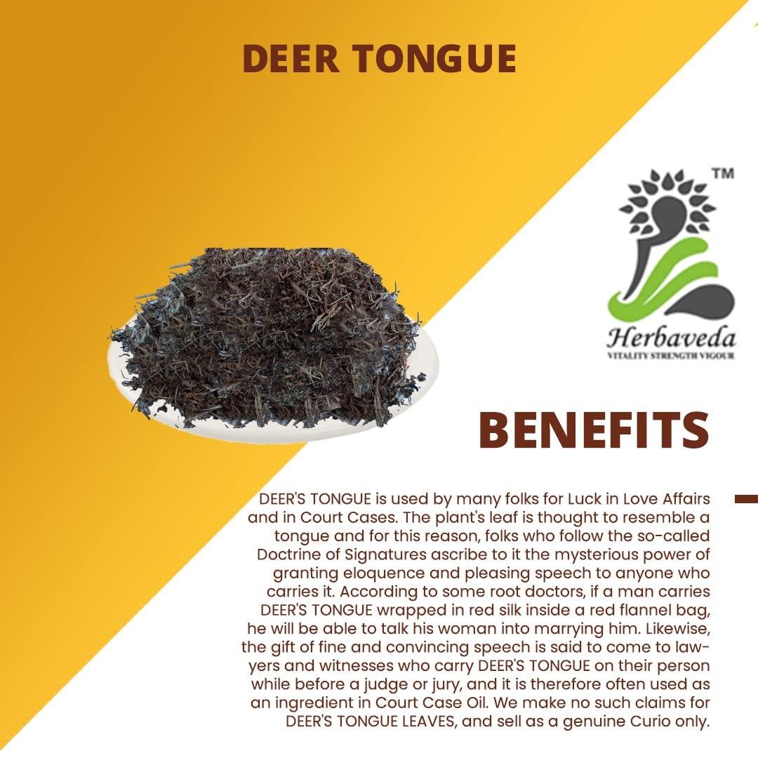 LEANBEING Herbaveda- Deer Tongue root herb 100g | For good luck
