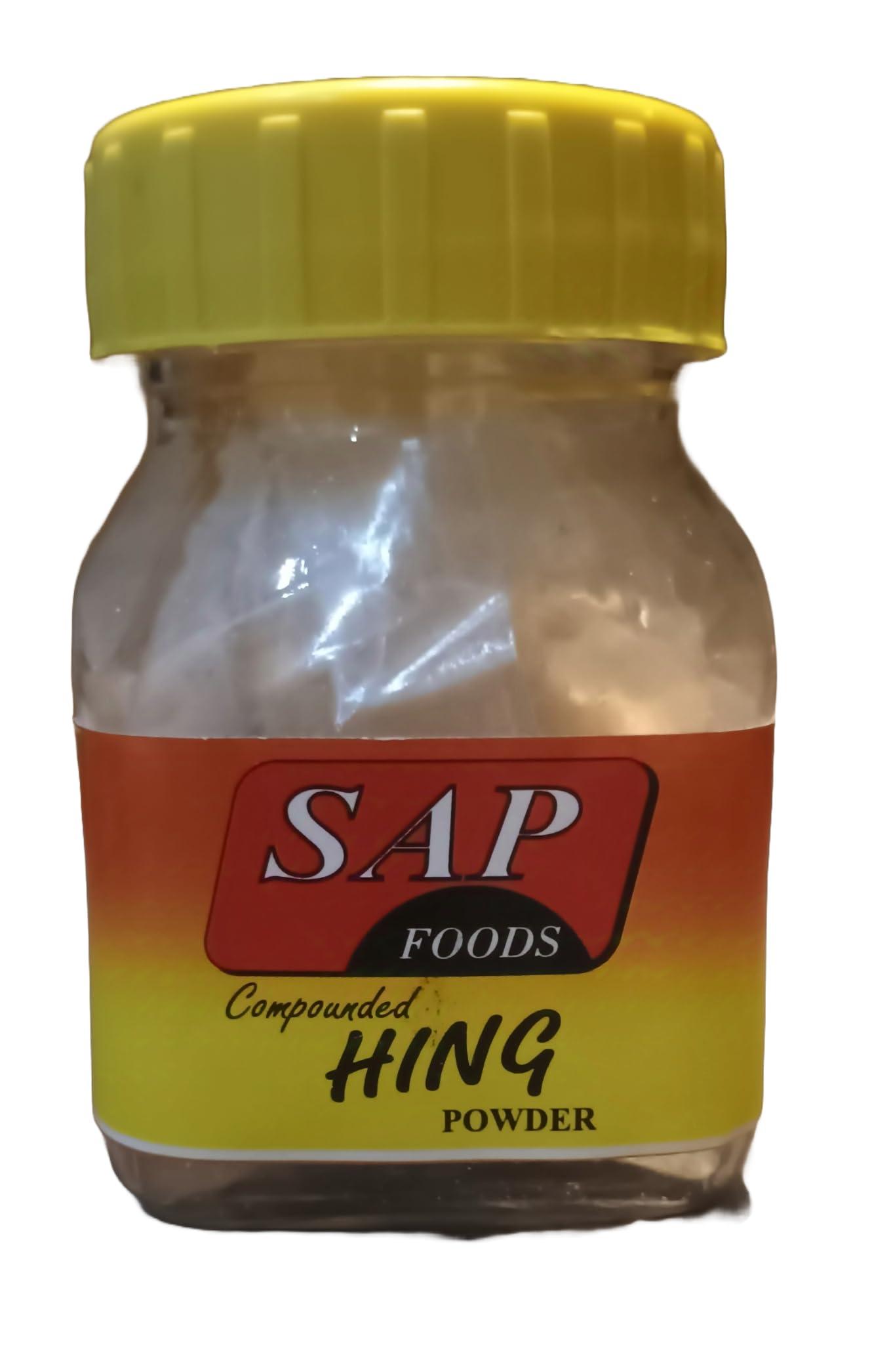 ENTERPRISES Sap Foods Asafoetida Hing Jar (25gx2=50g) - Strongest Compounded Pure Hing Powder (Pack 2)