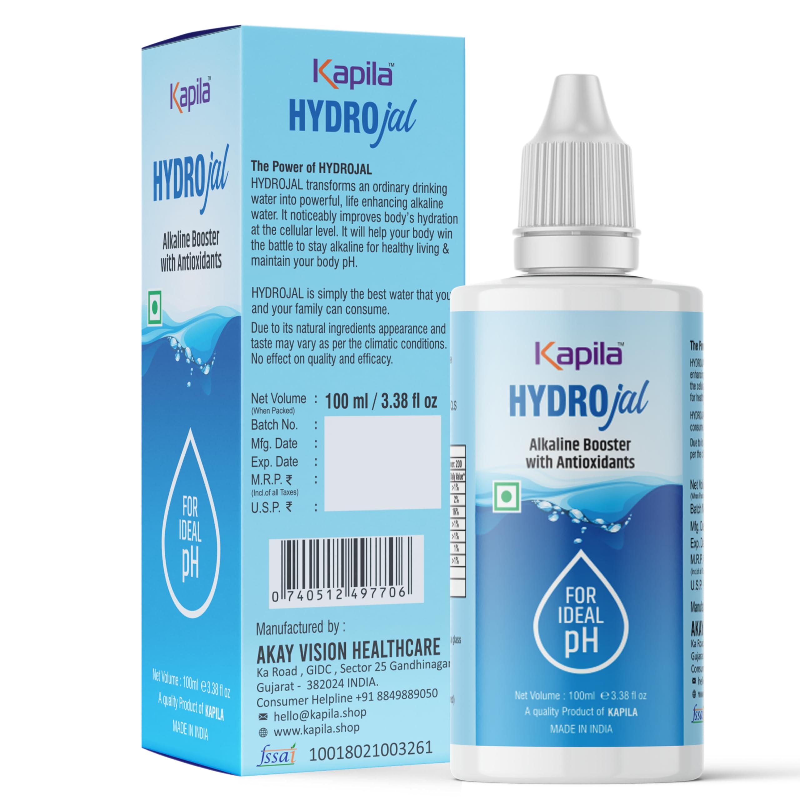 Kapila NONI Kapila NONI Hydrojal pH Booster Drops for Alkaline Water 100ml | pH Booster Drops for Drinking Water | Immune support & Detox