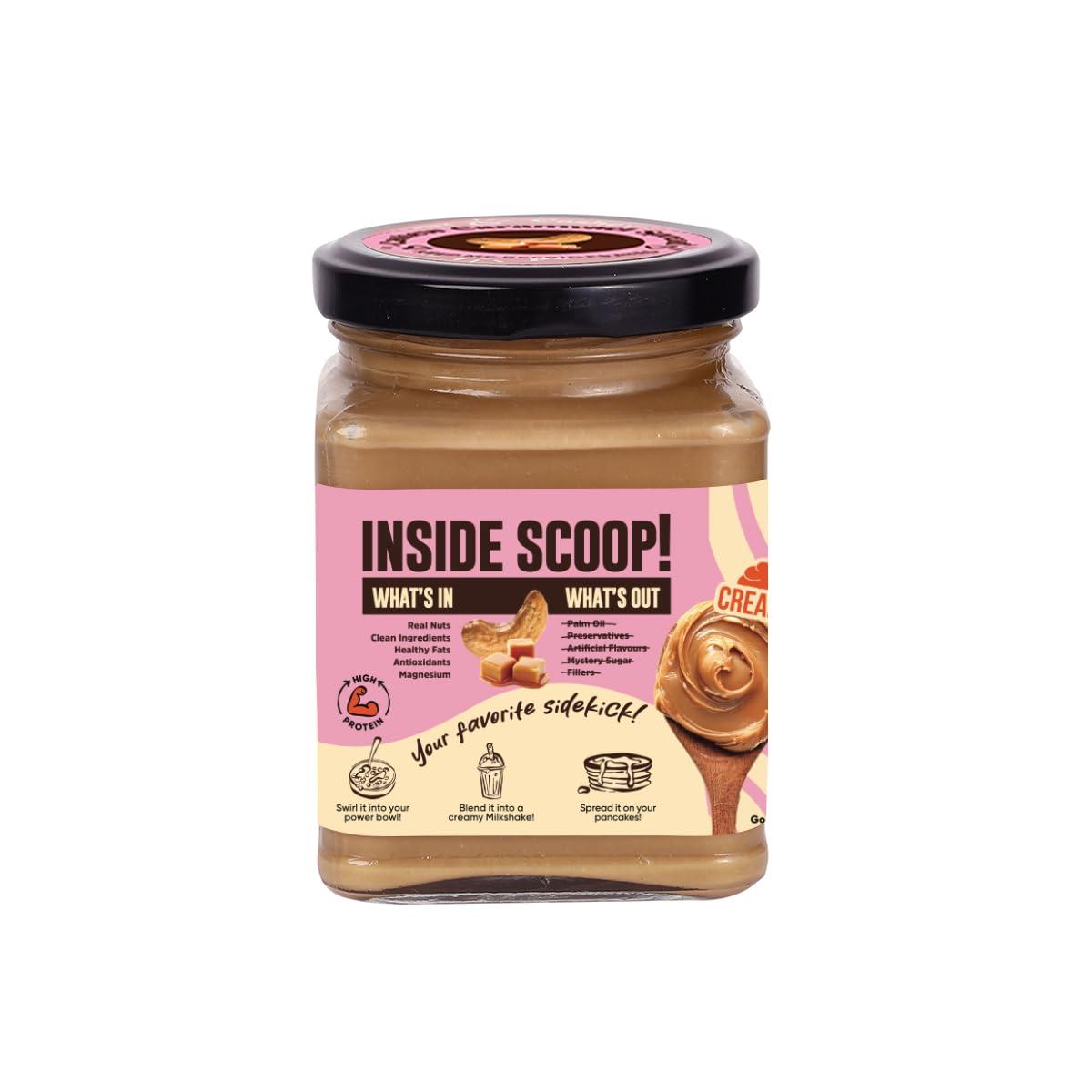 Meve Jars Meve Jars - Cashew Caramel Hazelnut Spread | 230g | No Preservatives | Gluten Free | High in Protein (Creamy)