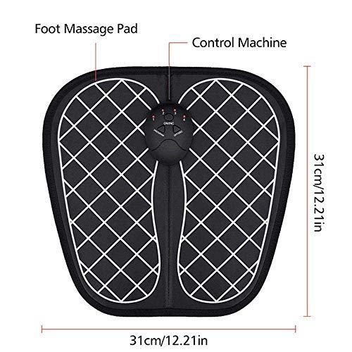 M K ZONE M K Zone Foot Massager Pad Feet Muscle Simulator Improve Blood Circulation Relieve Ache Pain 6 Modes Automatic Cycle Electrical Muscles Simulator, Foldable Massage Physiotherapy Charging Pad