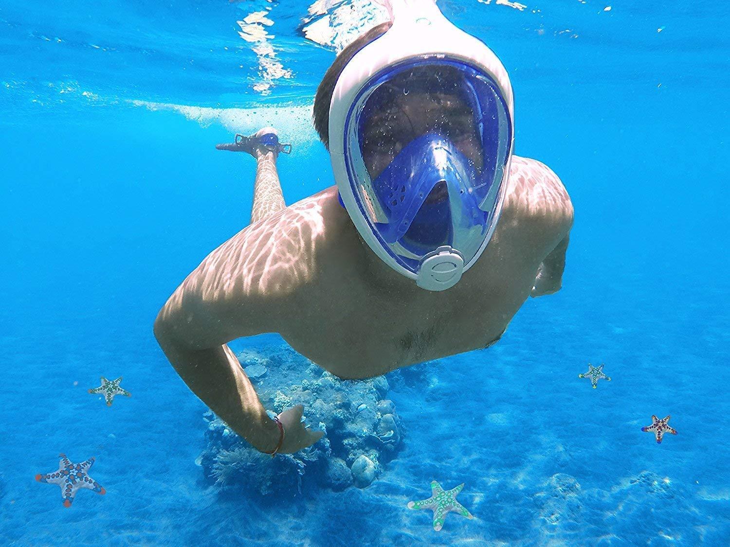 GOLKIPAR GOLKIPAR Revolutionary Full Dry, Anti Fog, 180 Degree Vision Snorkeling Mask