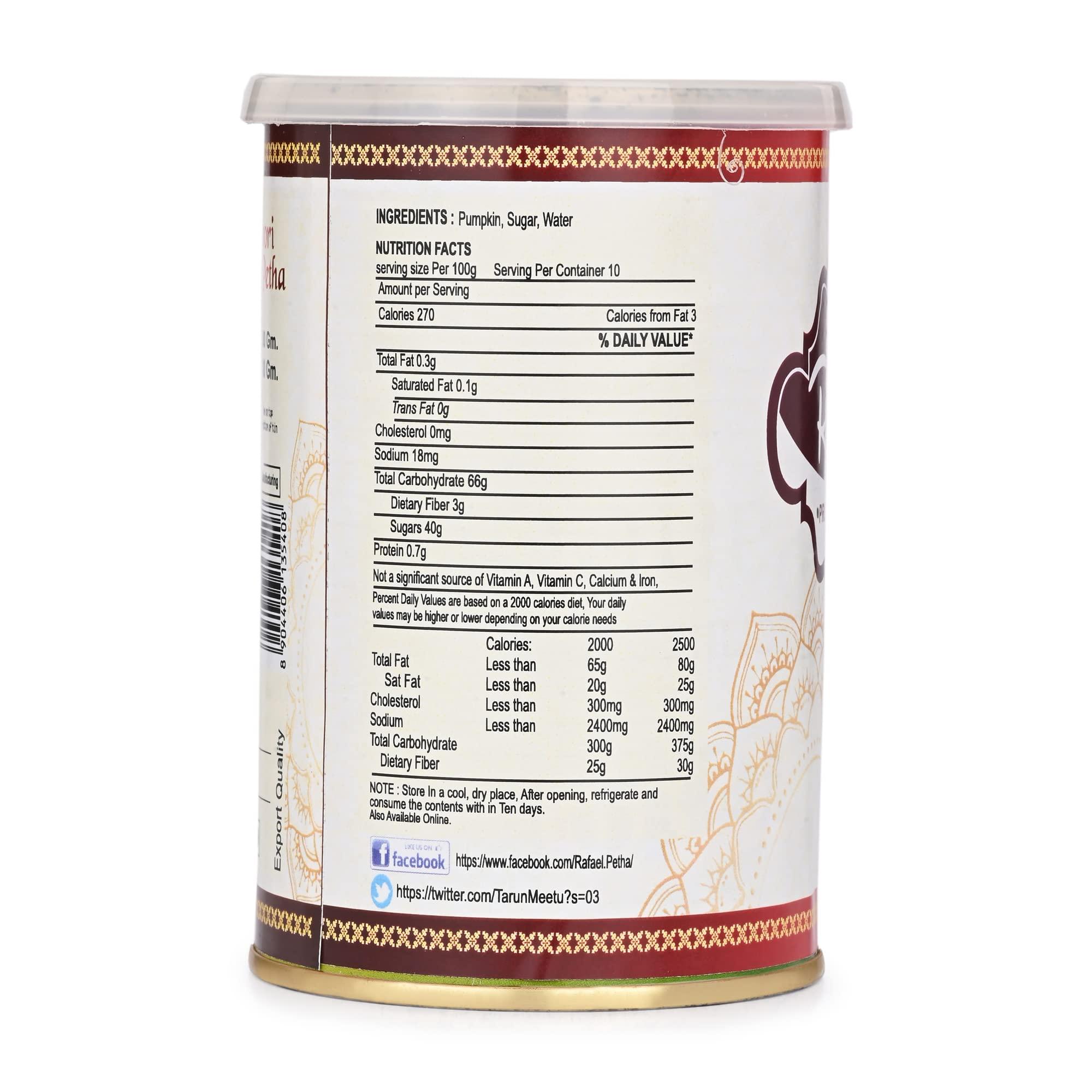 Rafael Rafael Angoori Petha 1/2 kg (Agra Famous Sweet from City of TAJ Mahal ) 8 Months Shelf Life