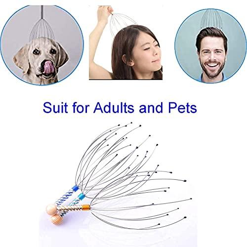 Raj Enterprise22 PRShop it (set of 3 pis) (1 Octopus-Shaped. 1 Bokama, 1 Steel Ball Head Massager) Pain Relief And Hair Massage scalp massager Relax head massage / Head Scalp Massager (set of 3)