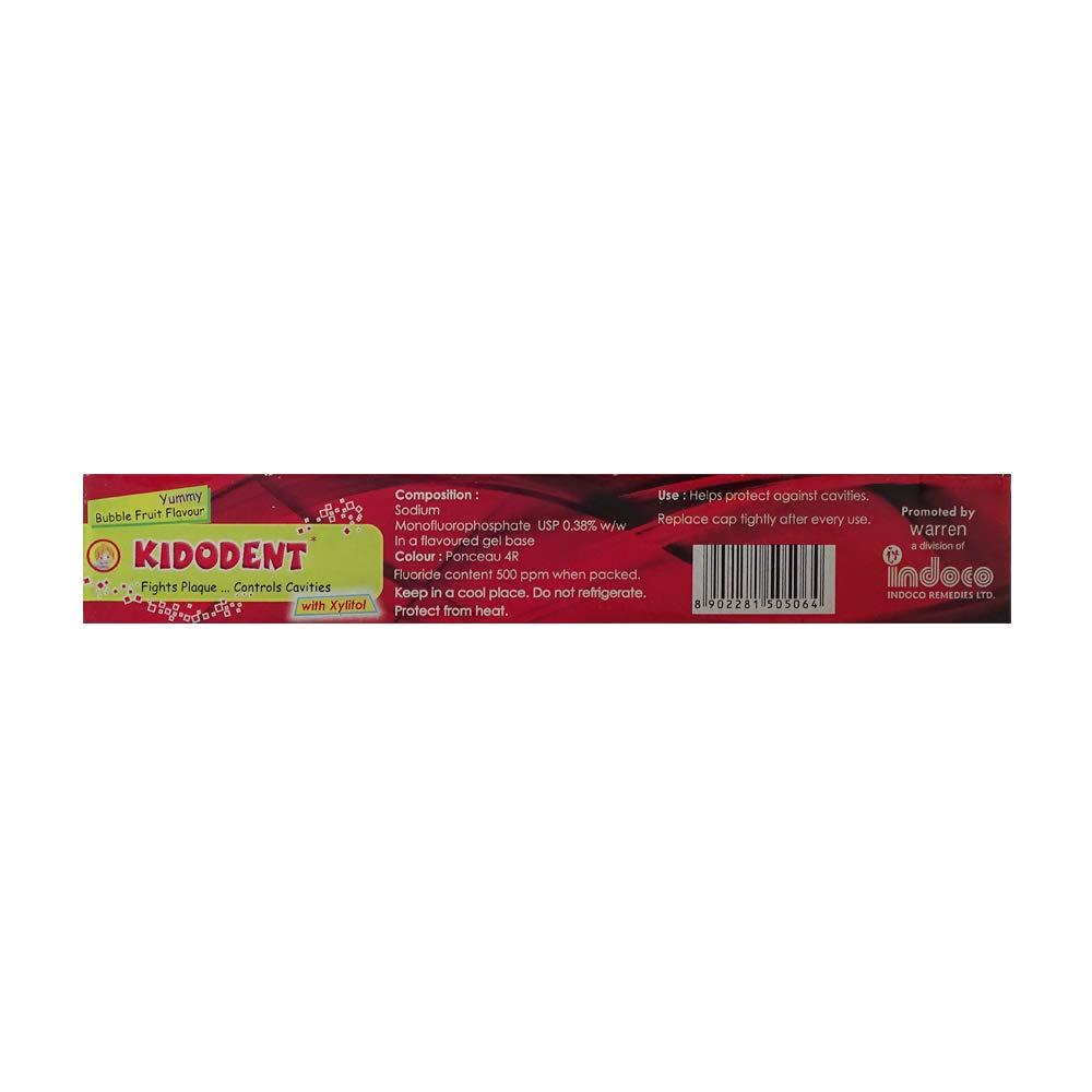 Kidodent KIDODENT Cavity Shield Toothpaste for Kids - 60 Gram (Latest Packing) - Pack of 4