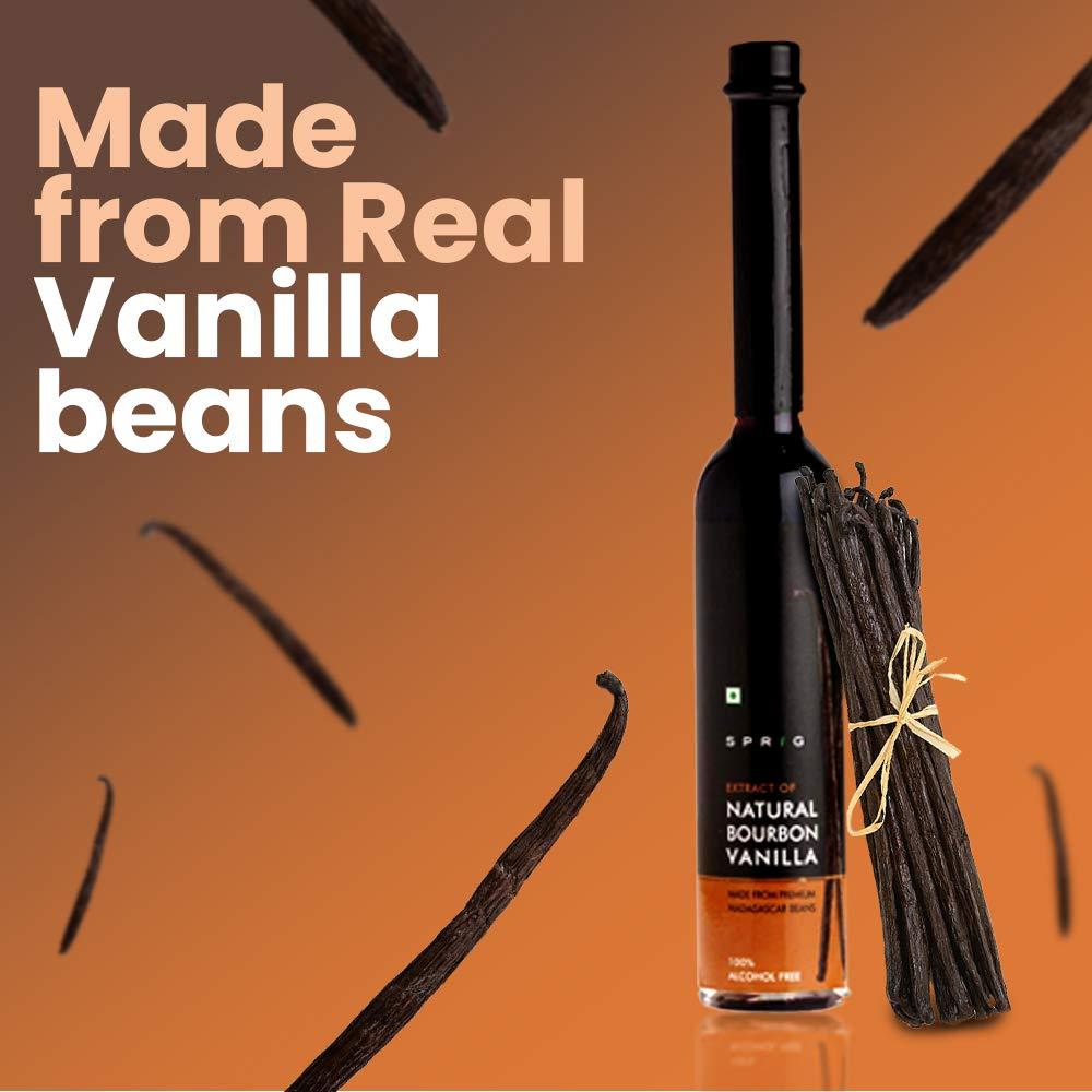 S P R I G Sprig All Natural Bourbon Vanilla Extract Bottle, 50 ml & Extract of Natural Bourbon Vanilla, 100 ml