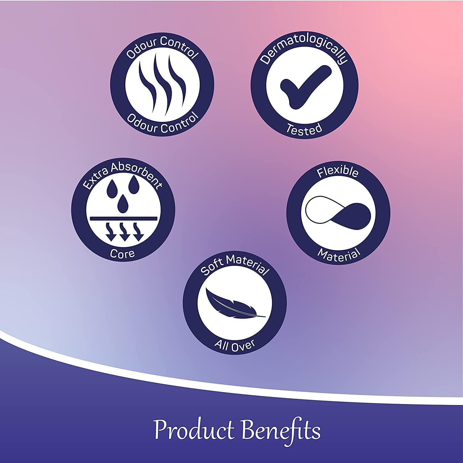 Tinkle Tinkle Eco-Luxe Organic Cotton Maternity Pads, XXXL, Pack of 16 Heavy Flow Sanitary Pads for Women After Delivery, Delivery Pads for Newmom, Soft Pads for After Delivery, Postpartum & Overnight Use (420mm)