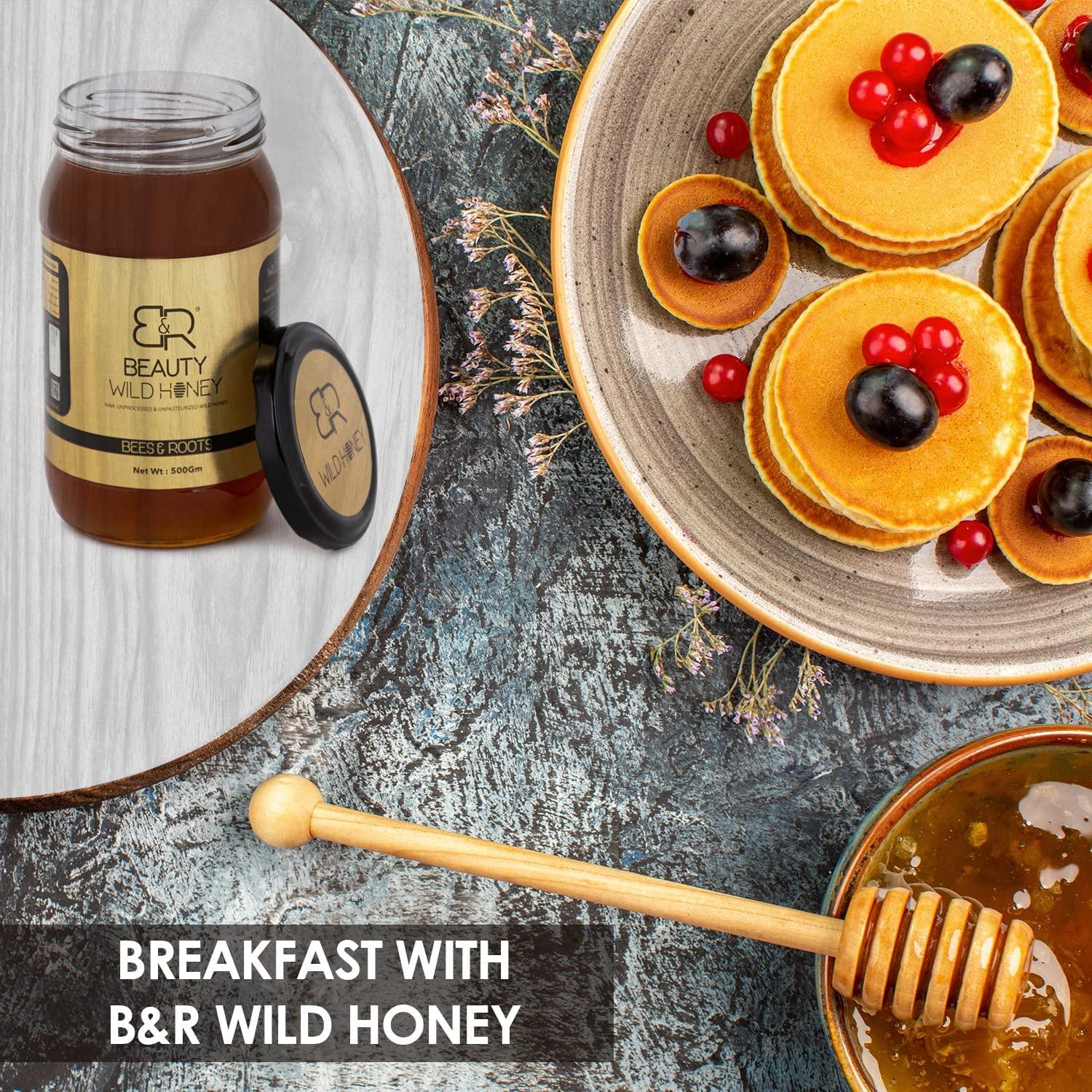 BEES N ROOTS BEES N ROOTS BEAUTY WILD HONEY BY SAHIL KHAN | UNPROCESSED AND UNPASTEURIZED NATURAL HONEY | FROM THE WILD FOREST OF INDIA