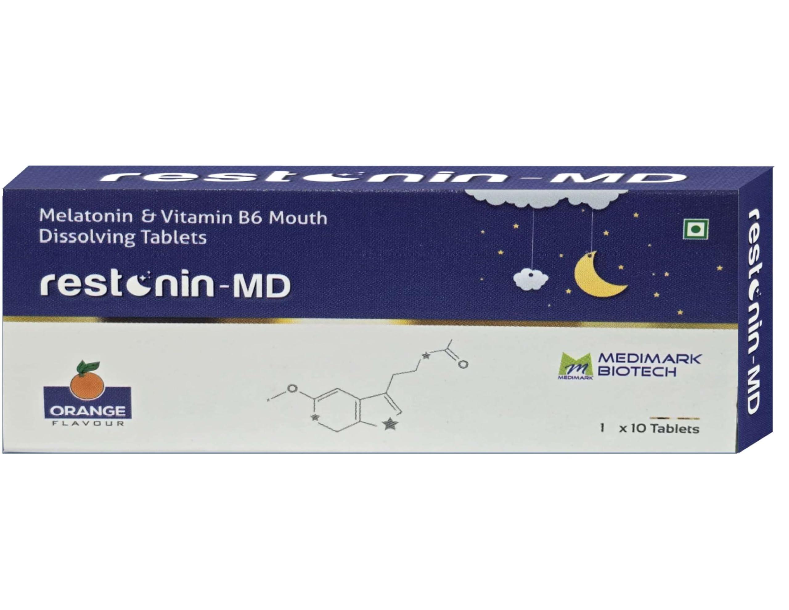restonin restonin-MD Melatonin and Vitamin B6 Mouth Dissolving Tablets (1x10 TAB)
