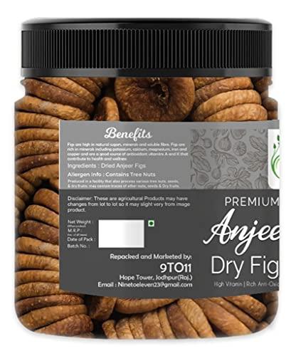 THE EDIBLES THE EDIBLES Premium Dried Jambo Afghani Anjeer 500 G Pack | Dried Figs | Rich Source of Fibre Calcium & Iron | Low in calories and Fat Free | Non-GMO Dried Figs