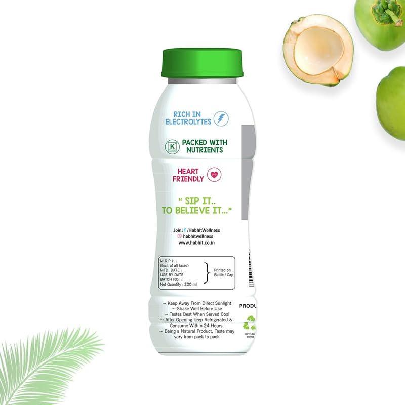 MOJOCO MOJOCO Coconut Water With Vital Minerals, No Artificial Colours, Flavours or Preservatives - 200 ML (Coconut Water, Pack of 12)