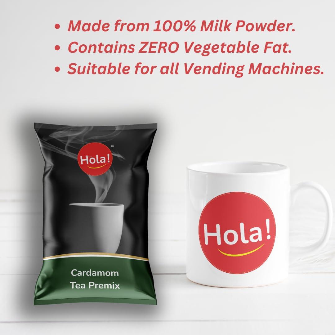 HOLA! HOLA! Cardamom (Elaichi) Tea Premix for vending machine-1kg
