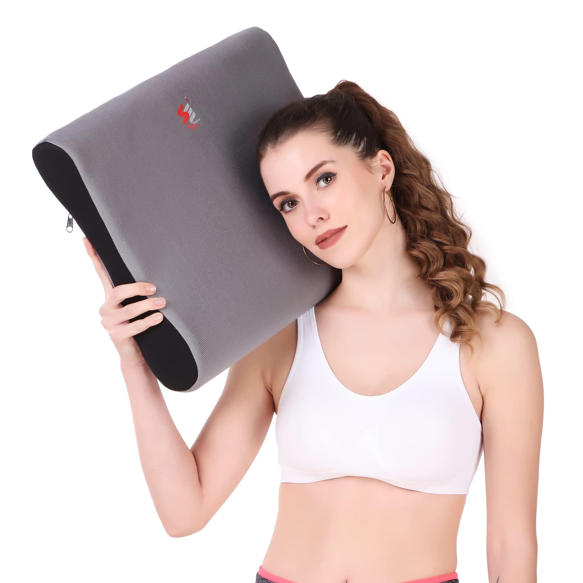 SE Rehabilitation SE Rehabilitation Orthopedic Memory Foam Cervical Pillow for Neck Pain Cervical Spondylitis Relief