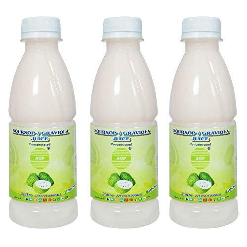 AMELIA ORGANIC PRODUCTS Amelia Organic Products Soursop Fruit Juice | Pulp 250ml | Pack of 3