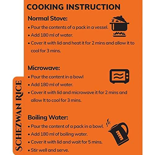 BOWLFUL BowlFul Schezwan Rice, 70 gms, Basmati Rice with Schezwan Sauce. 100% Natural, Freeze Dried Food