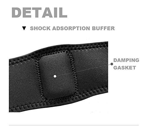 FAVIO FAVIO Tennis Elbow Support with Pressure Point -for Elbow Pain due to Sports, Computer, Gym, Strain, Tear- Black Universal Size