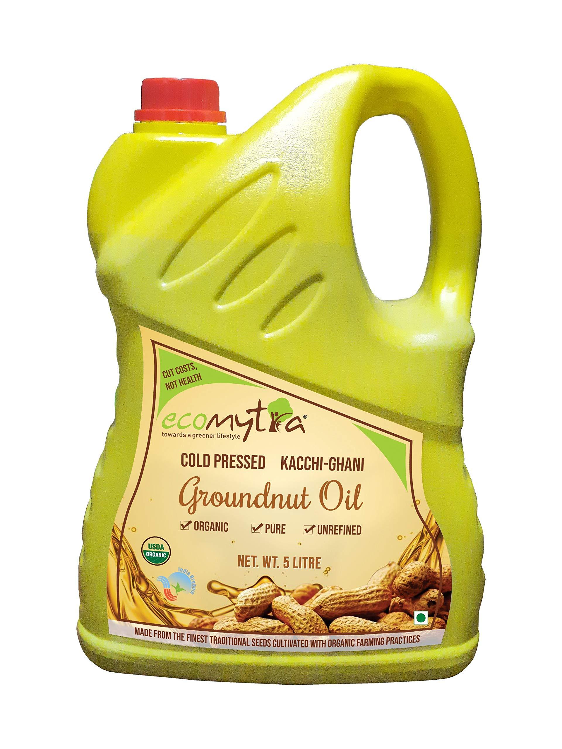 ecomytra Ecomytra Organic Groundnut Oil 5 LTR