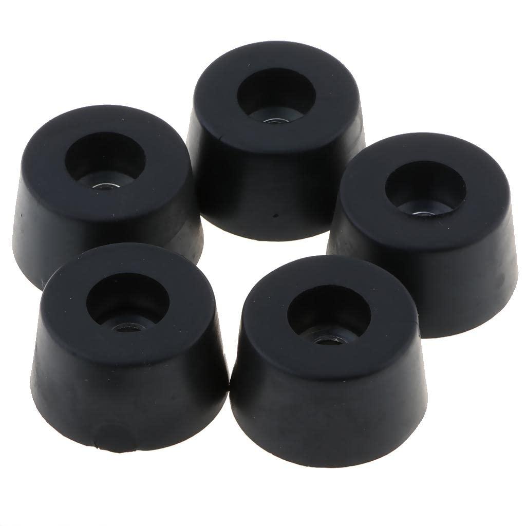 CALANDIS CALANDIS 5Pcs Round Black Bumpers Pads Rubber Feet, 33X19Mm