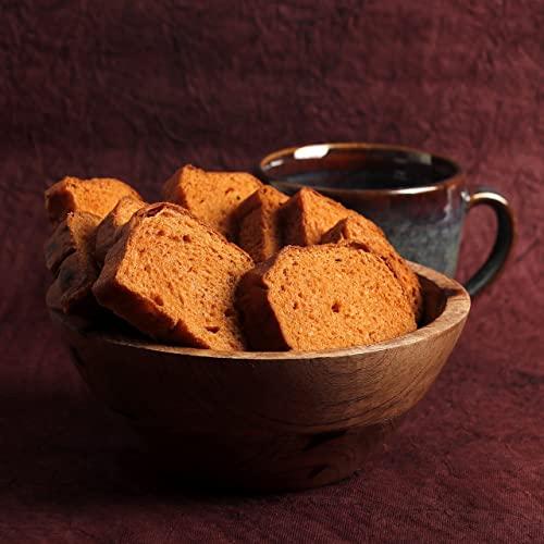 POLKA POLKA Classic Sooji Rusk I Pack of 3 - 200GM X 3 = 600GM I Rusk with Suji, Elaichi & Saunf I High Fibre Toast I Handcrafted Bakery Items I Snacks In Fresh I Snacks Combo (SUJI RUSK, 600 GM)