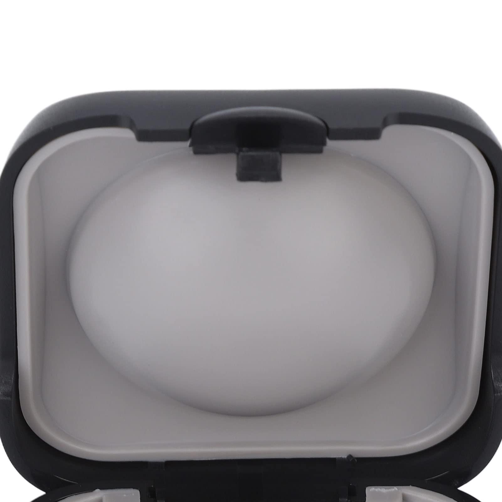 Jimdary CIC Hearing Aid Storage Box, Hearing Aid Case Waterproof Protection Black Impact Resistant for Travel