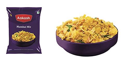 Aakash Namkeen Aakash Special Mixture Combo Pack | Khatta Mitha, Mumbai Mix, Lajawab Mix, Mastana Mix | Mixture Namkeen Tangy Sweet & Sour Crispy Namkeen | (Pack of 4), 150 Gm Each