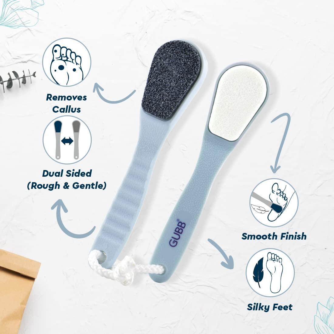 GUBB GUBB Dual Ceramic Stone Pedicure Tool Foot File- Remove Callus, Dual Side Rough & Gentle | Exfoliates the Skin for Silky & Smooth FInish