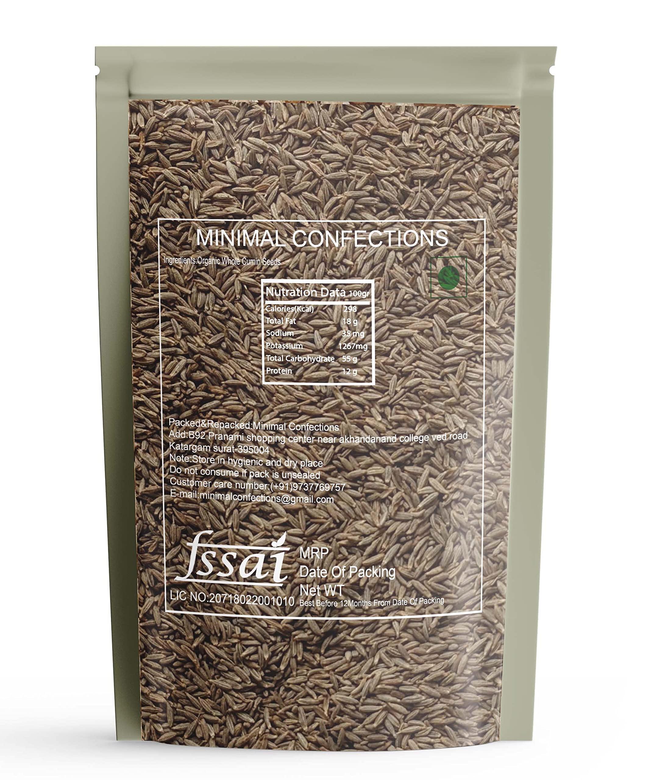 minimal Minimal Whole Organic Cumin Seed/Jeera,250g