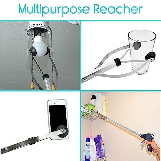 TONSYL TONSYL Folding Compact Helping Hand Long Reach Pick Up Grabber, Aluminum Reaching Aid for Yard, Home, Office, Disabled or Elderly Easy Portable Convenient