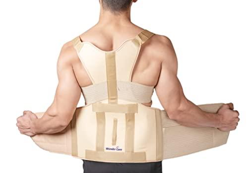 Wonder Care Wonder Care Posture Corrector Taylor Brace Dorso Lumbar Spinal Support Belt Back Pain Relief for Men & Women (XL)