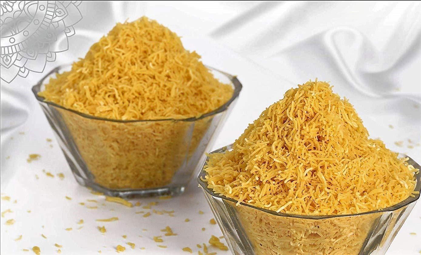 SVE SIDDHI VINAYAK ENTERPRISES SVE Nylon Sev Farsan Crispy Sev, BHEL,CHAAT and SEVPURI (Non Spicy), 1kg