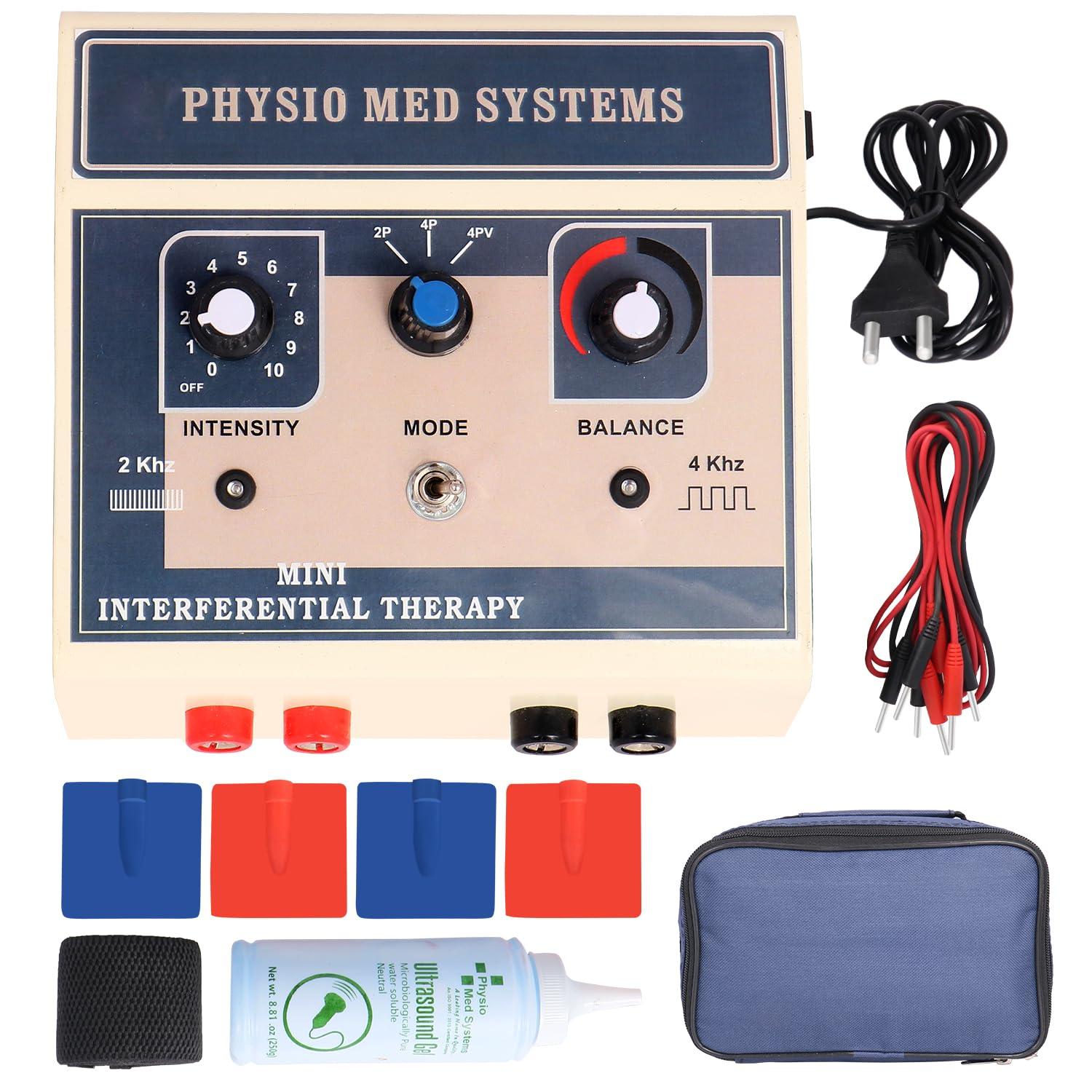 PHYSIOTRACK Physiotrack IFT Machine Mini IFT Advance Machine Interferential Therapy Unit with One Year Warranty