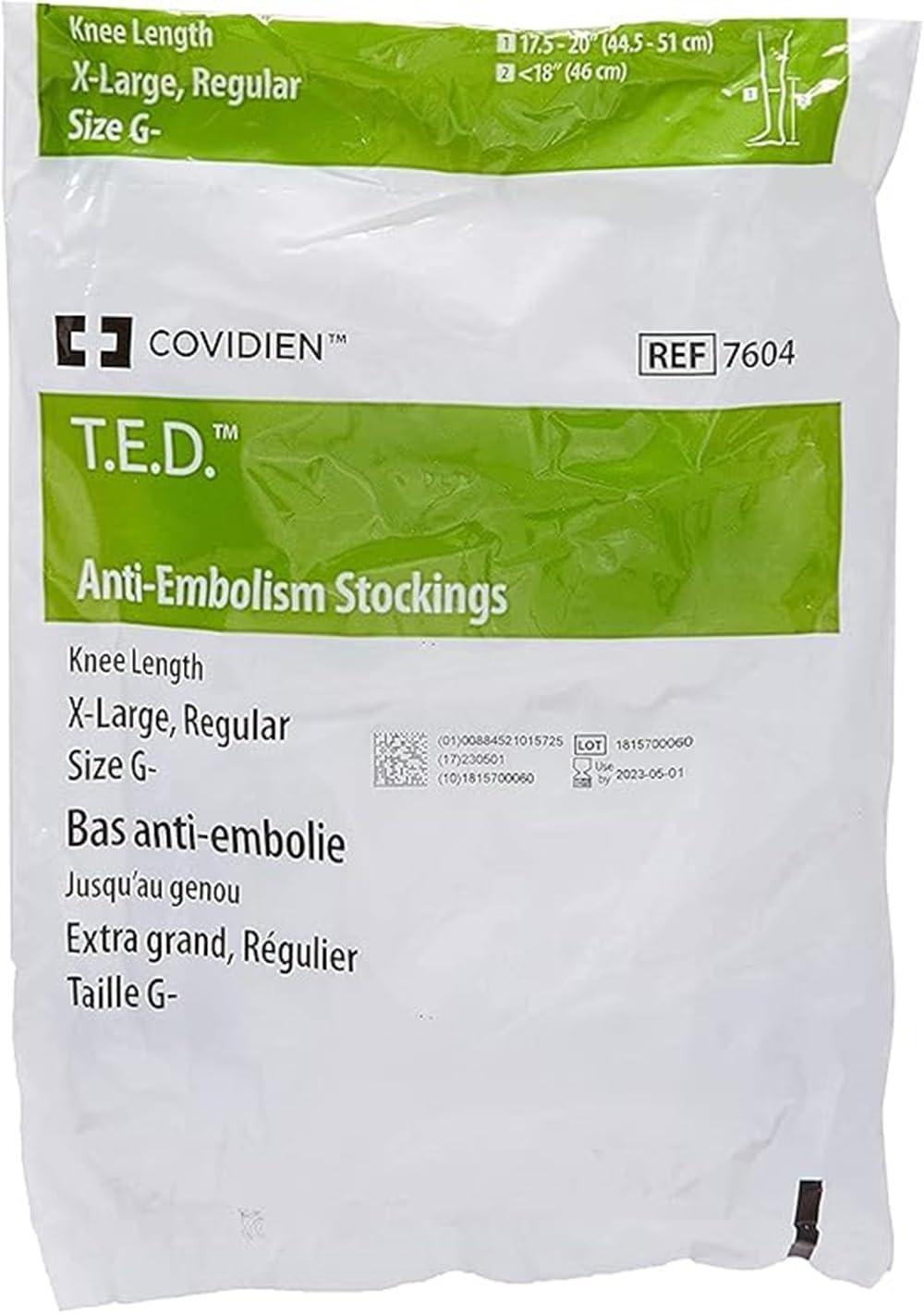 COVIDIEN TED STOCKING KNEE XLG REGULAR (PR)