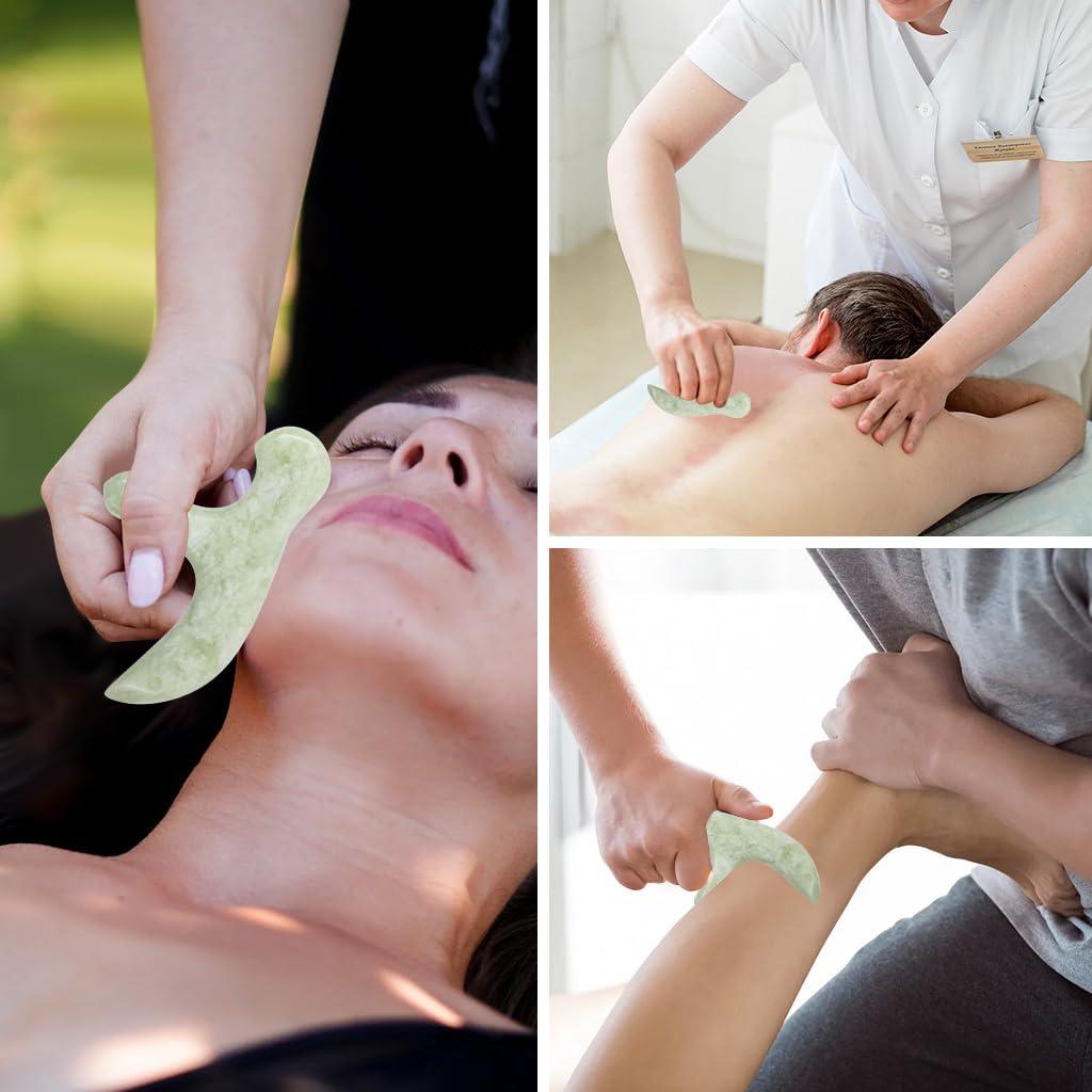 ewinever ewinever Ewin24 Natural Jade Foot Massager Acupuncture Point Massage Foot Care Therapeutic Relief Tool