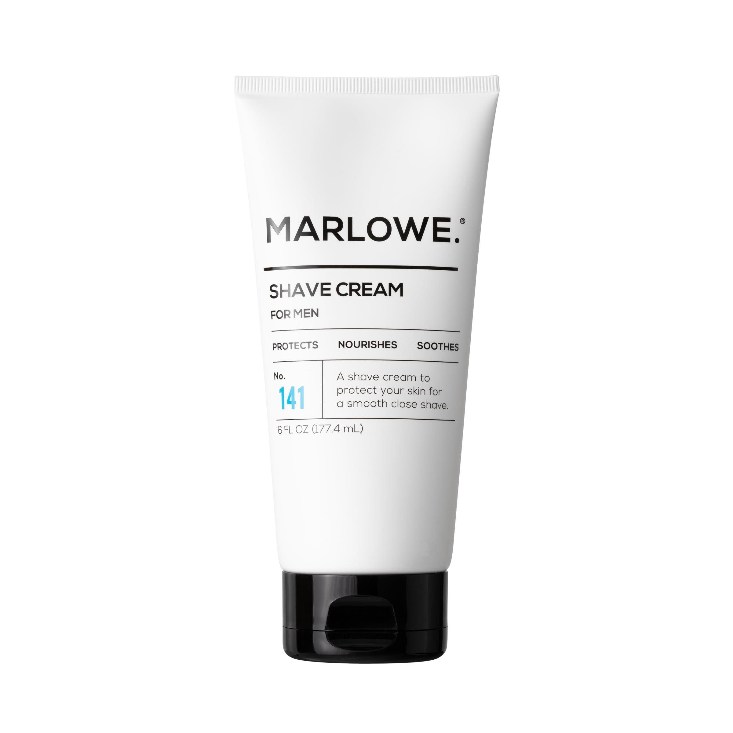MARLOWE. MARLOWE. Shave Cream with Shea Butter & Coconut Oil No. 141 6 oz | Natural Shaving Better than Gel.