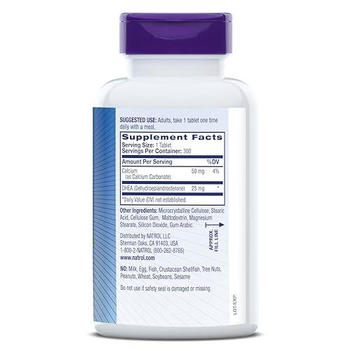 Natrol Natrol DHEA, 25 mg - 300 Tablets