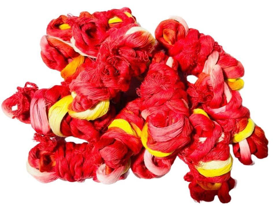 Generic Moli Dhaga Kalava, Hand Made Red Thread, Roll of 12 Kalava Mauli for Puja (115 gm)