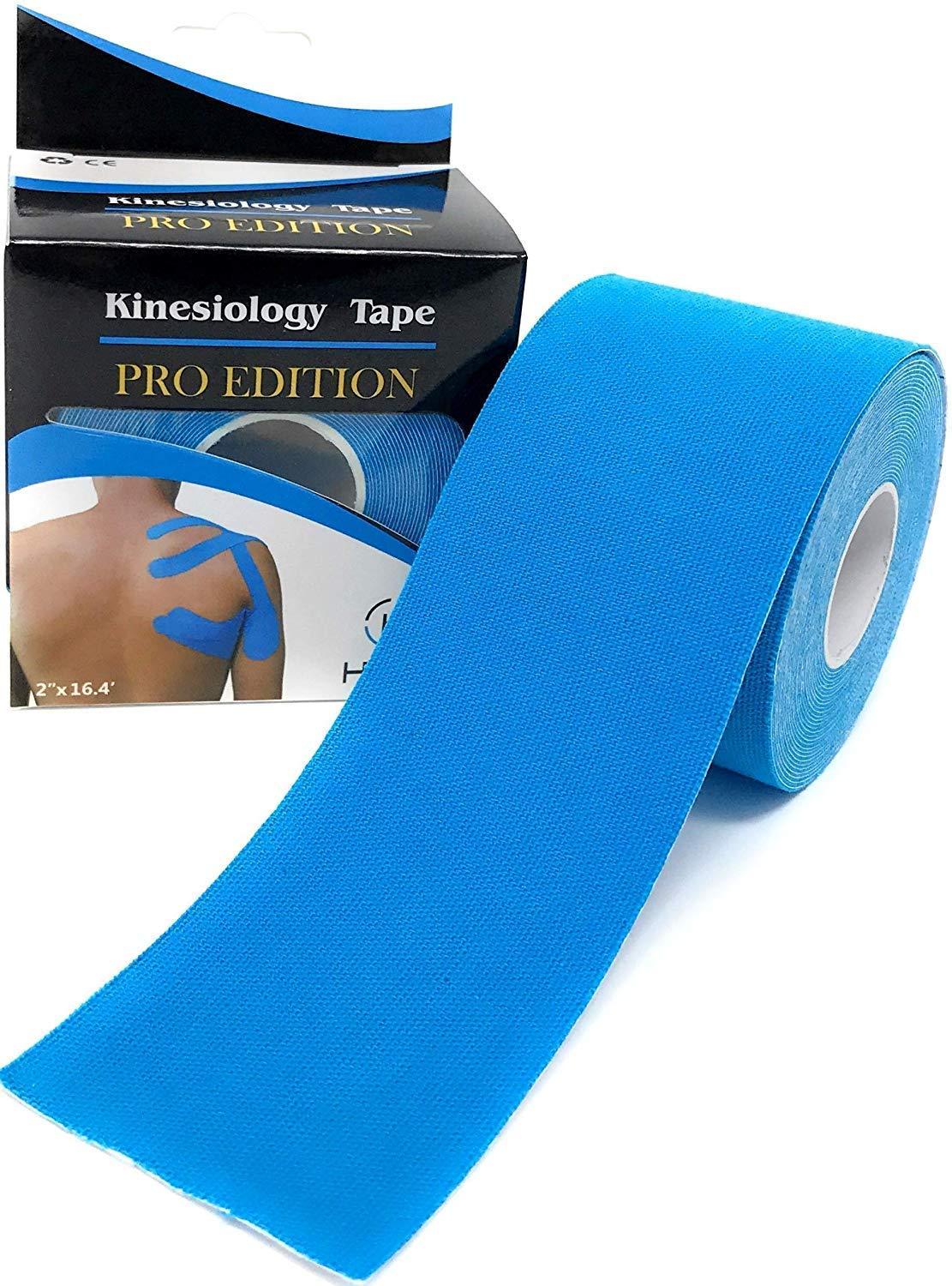 KIYO KIYO Waterproof Kinesiology Tape (5 m X 5 cm) Latex Free Breathable Athletic Sports Tape For Injury, Muscle Support, Pain Relief, Joint Support And Physiotherapy