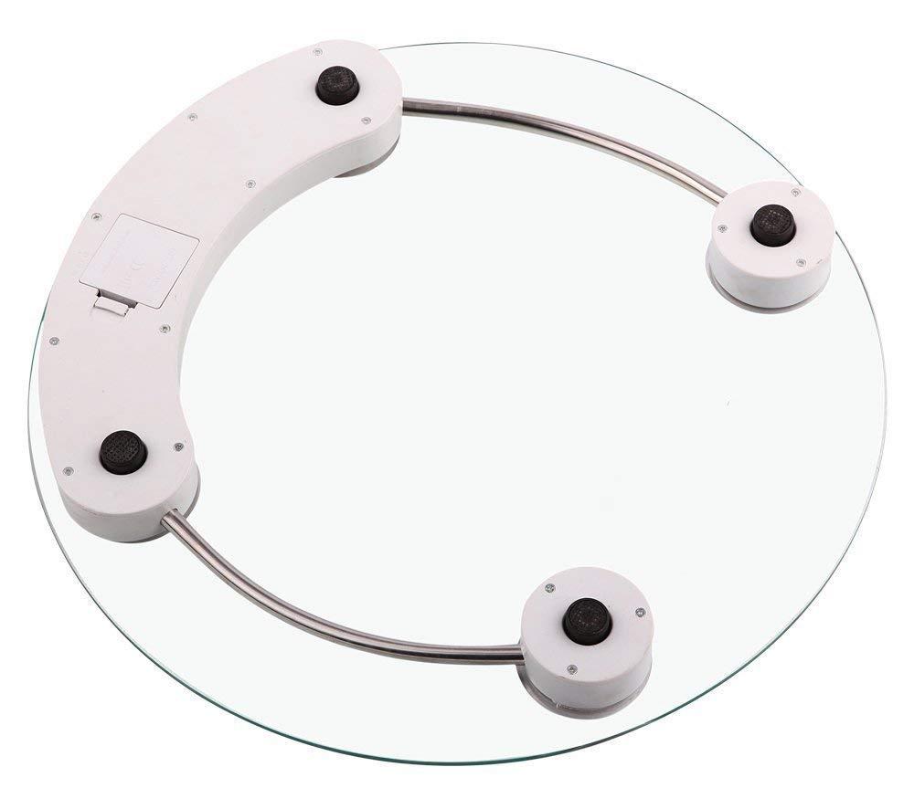 HNO-SALES HNO-SALES Digital Glass Weighing Machine Round Personal Weighing Scale for Home Use Weight Machine (Transparent)
