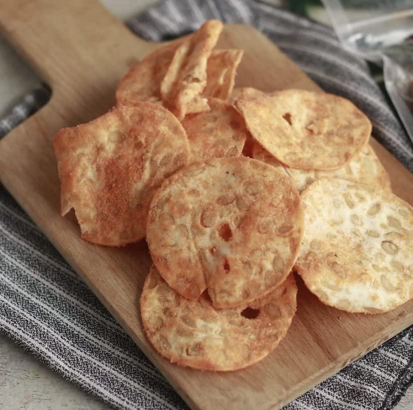 TEMPEHCHENNAI Tempeh Protein Chips (Sour cream seasoning),High Protein 100g- Veg/Vegan Protein | Dairy & Gluten Free | Gut-Friendly | | No Maida