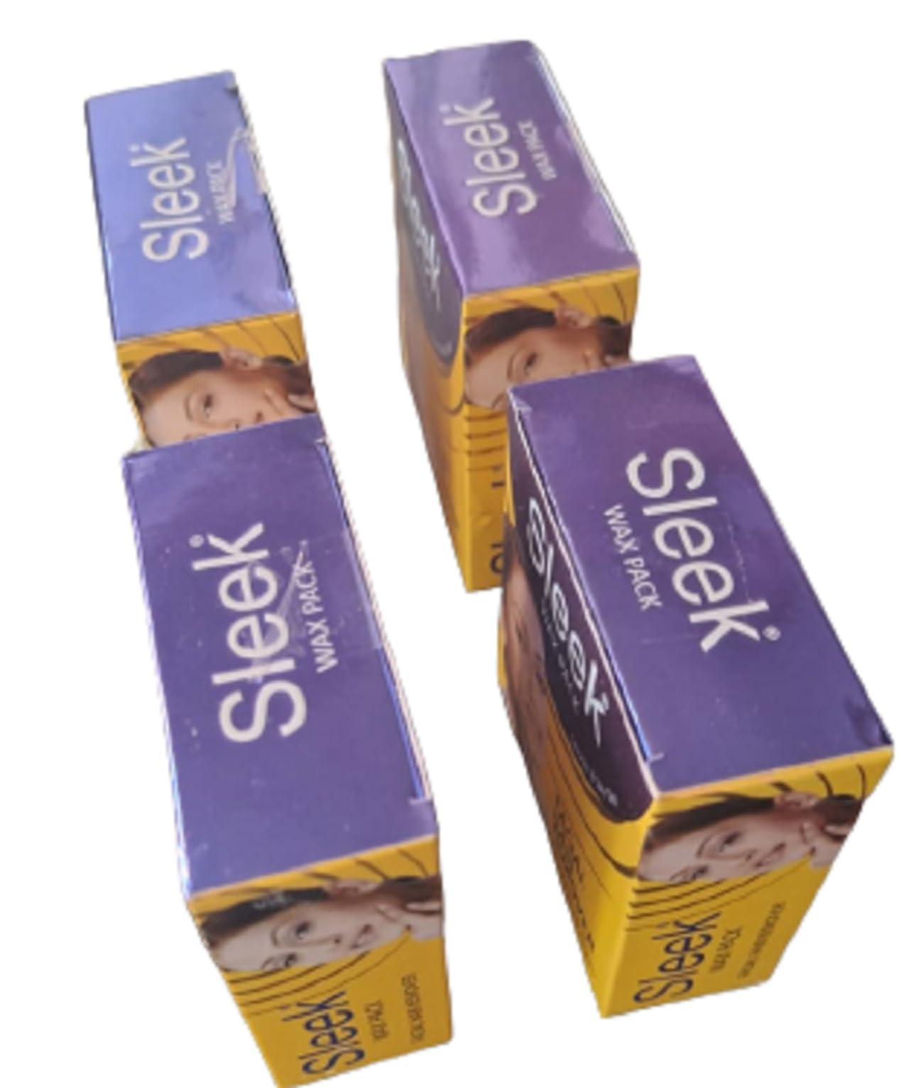 NavaFresh Basics Sleek Facial Hair Remover Katori Wax I 5 Minute Painless Wax I Instant Hair Remover I All Skin Types I for Face,Hands,Legs,Underarms,Bikini Area| 80gm each (Pack of 4 pcs)