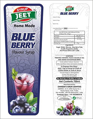 Jeet JEET Blue Berry Syrup, 700 ml